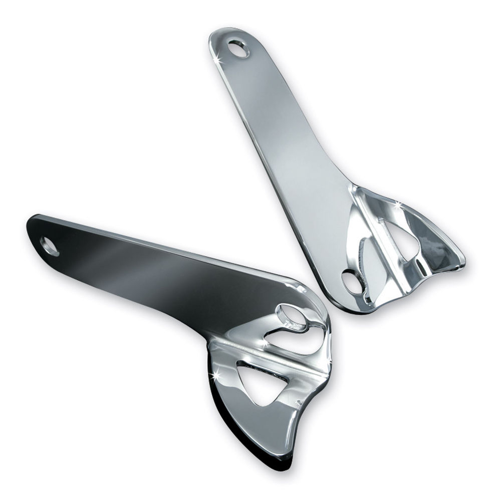 Kuryakyn Chrome Trailer Hook TieDown Brackets Harley Touring Batwing
