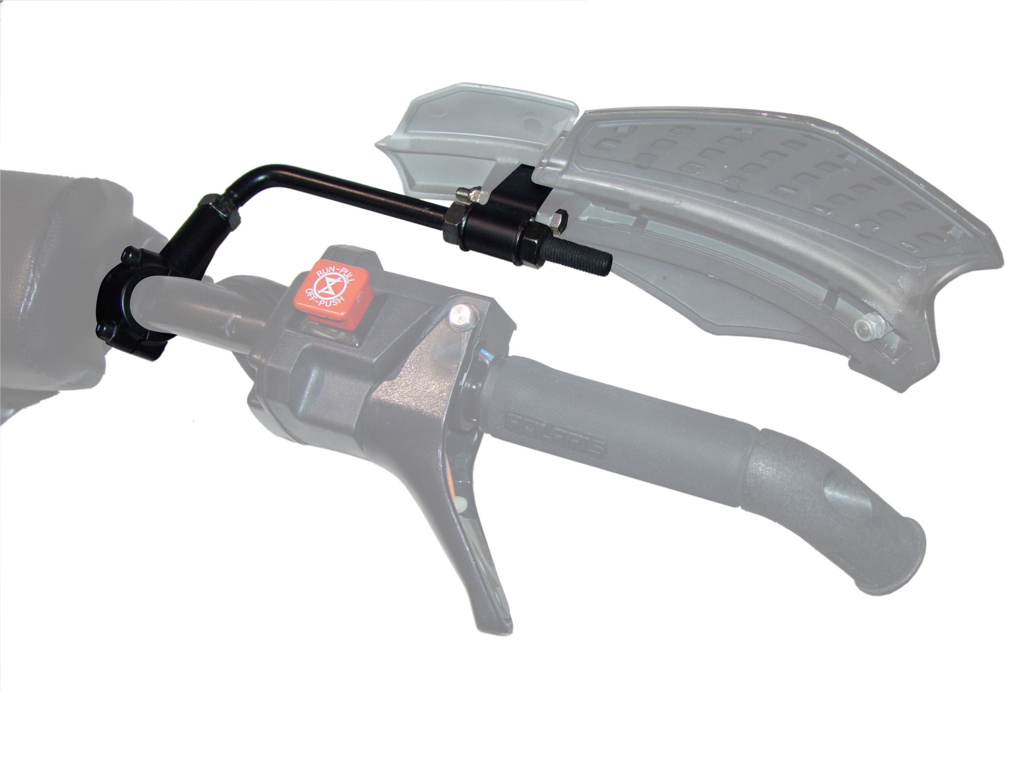 Powermadd Sentinel Handguard Kit For Arctic Cat ATV (Char/Hi Viz) w