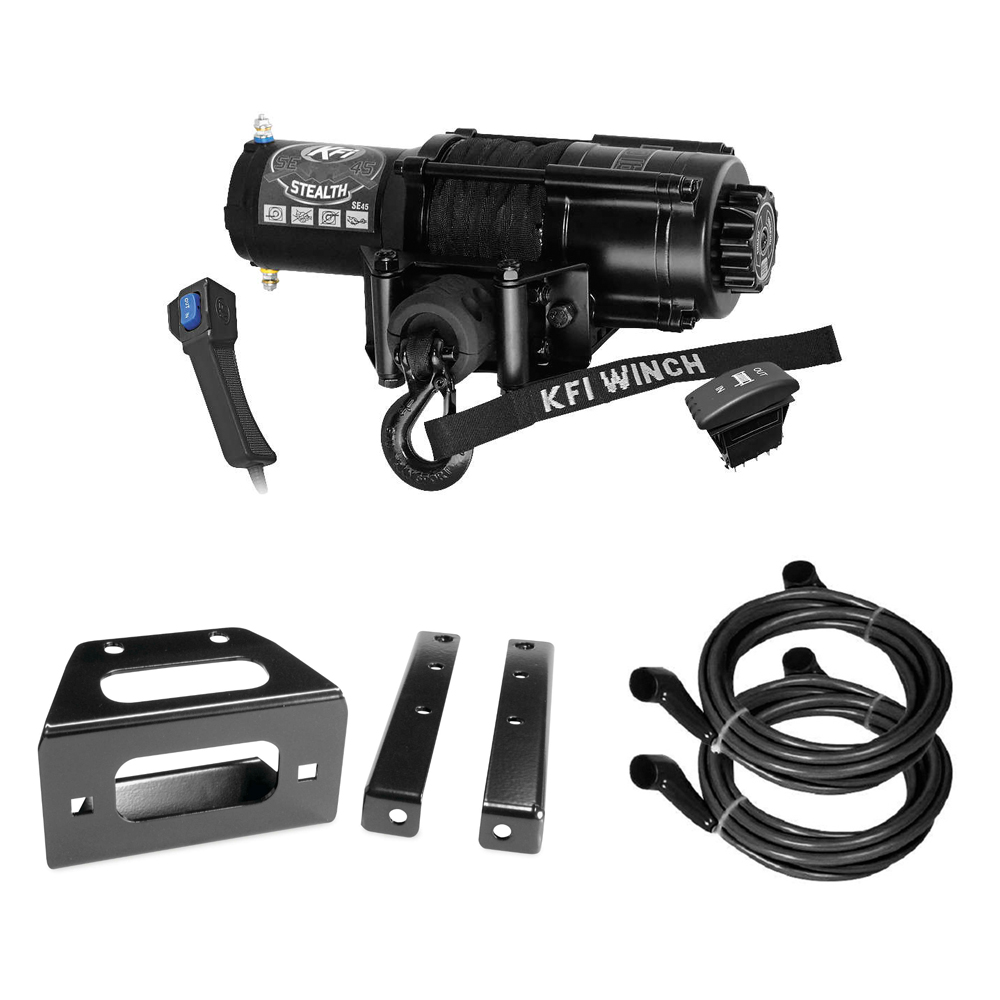 4500 lb KFI Stealth Winch Combo Kit (M1) For 20122014 Polaris 800 RZR 4 eBay