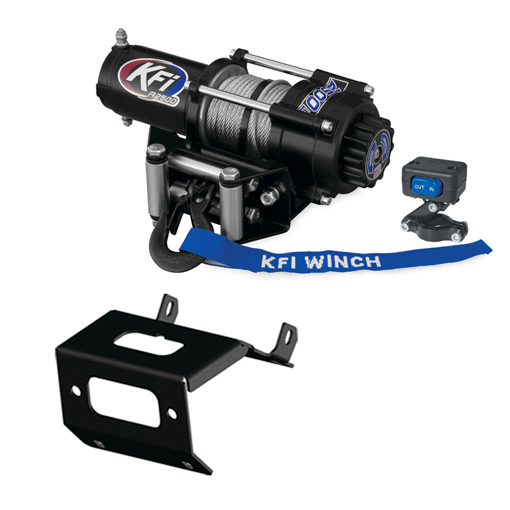 Rubicon 3500lb Mad Dog Winch Mount Combo 2014-2019 Honda TRX500 Foreman