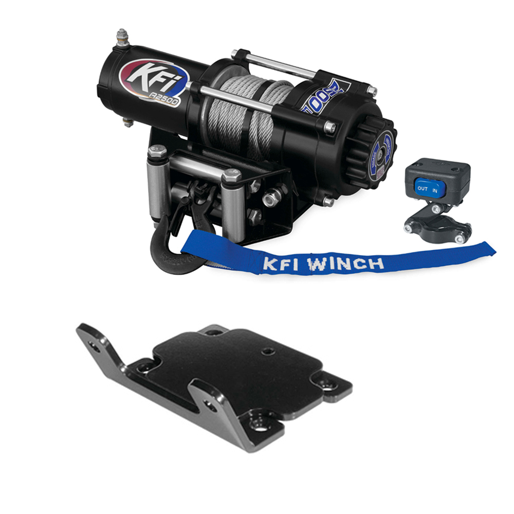 2007-2014 Yamaha Grizzly /& Kodiak 350//400 KFI A2500R2 Winch /& Mount Kit
