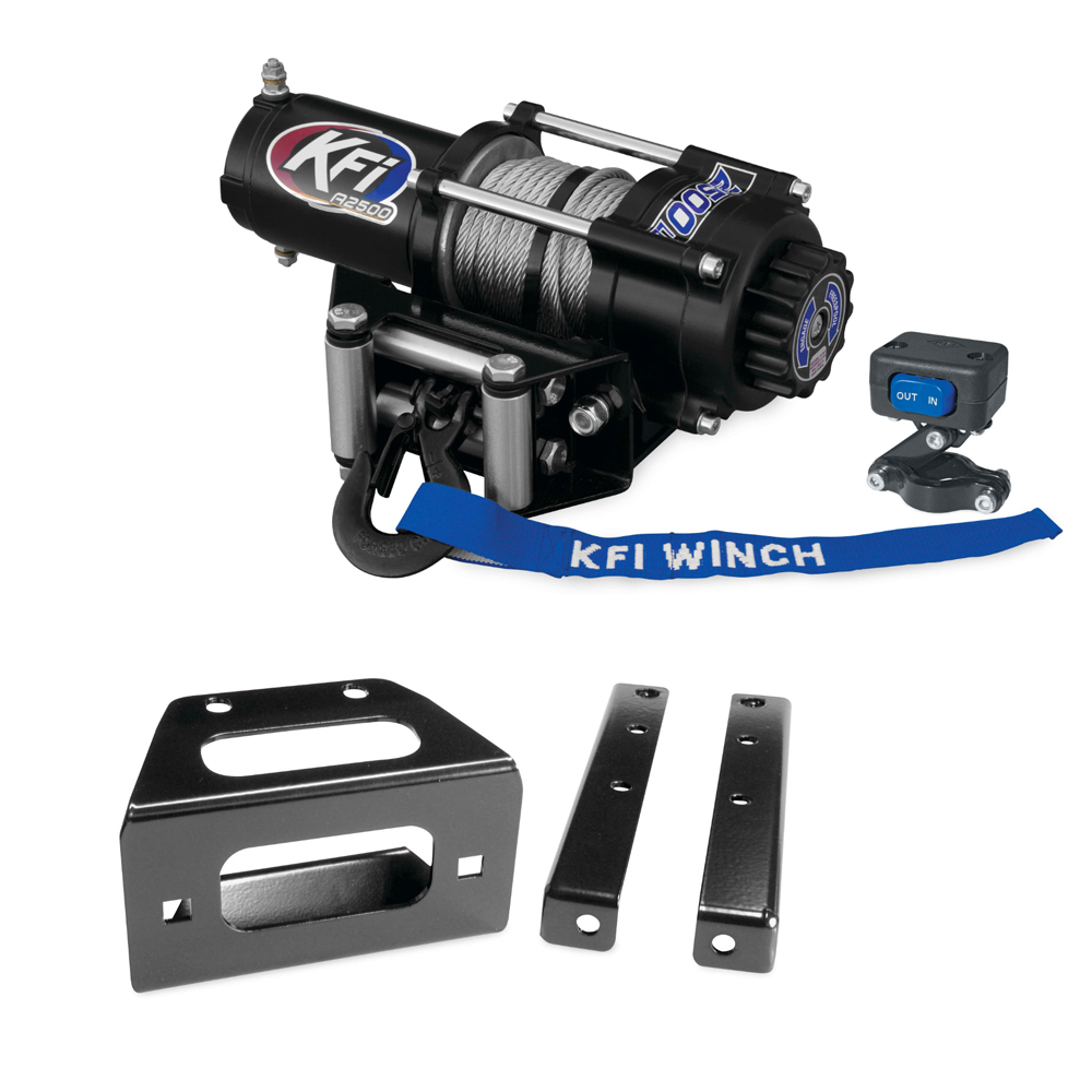 2500 lb KFI Winch Combo Kit (M1) For 20122019 Polaris 570 RZR eBay