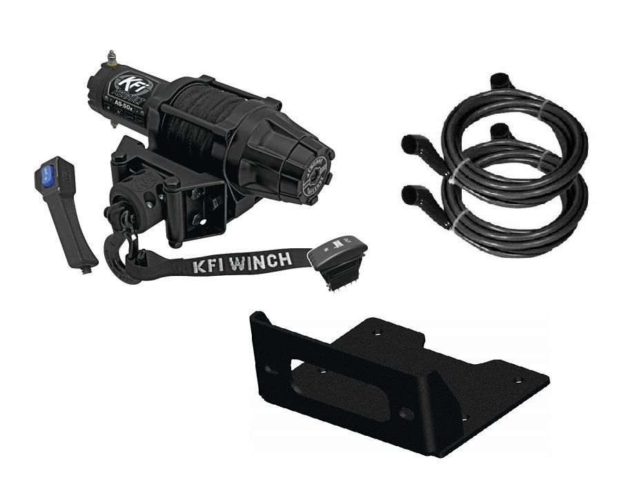 Winch Kit 5000 lb For Polaris 900 RZR XP 4 20122014 (Synthetic Rope