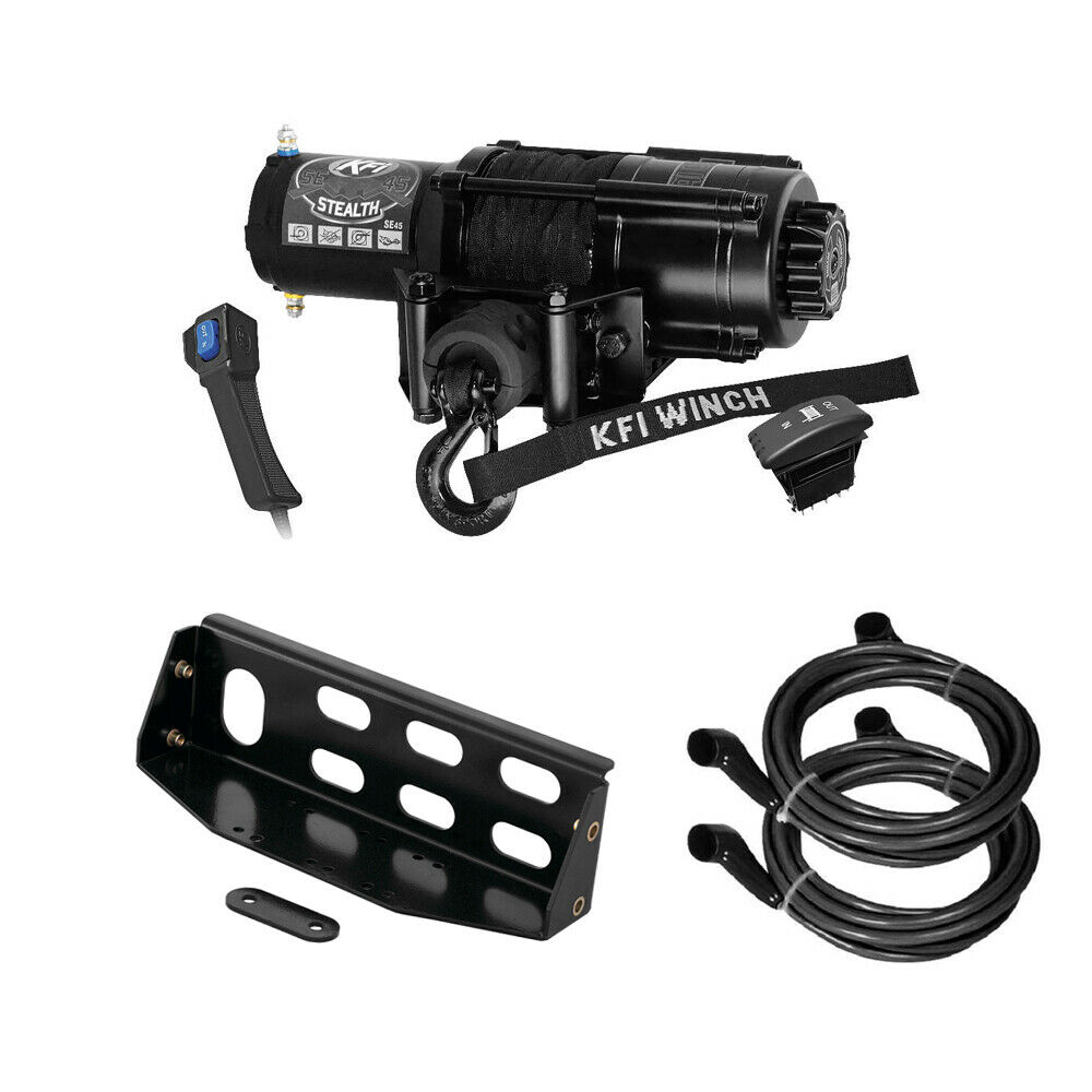 Winch Kit 4500 lb For John Deere Gator XUV 825M S4 ALL (Synthetic Rope