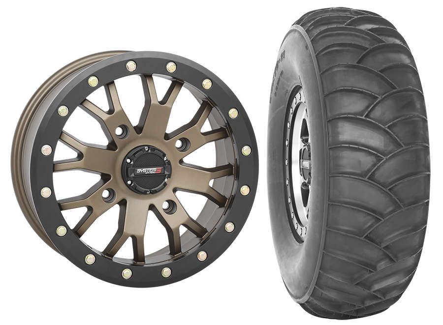 Mounted Wheel and Tire Kit Wheel 14x7 6+1 4/156 Tire 30x1014 2 Ply