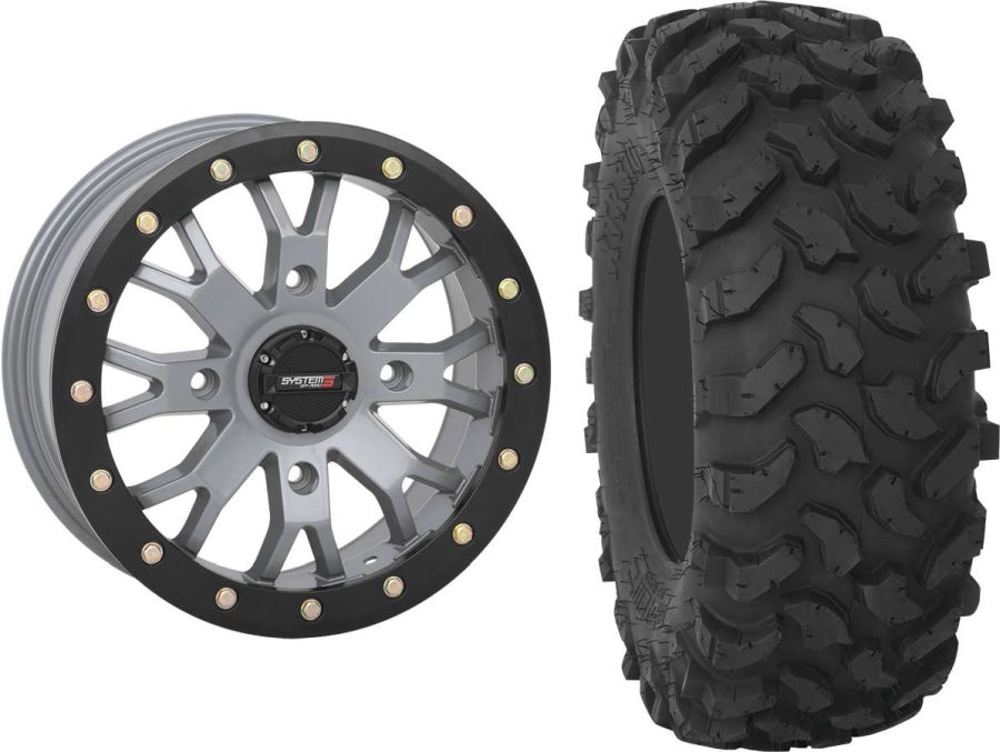 Mounted Wheel and Tire Kit Wheel 14x7 4+3 4/137 Tire 30x1014 8 Ply